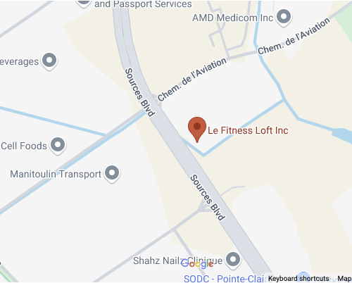 Le Fitness Loft map